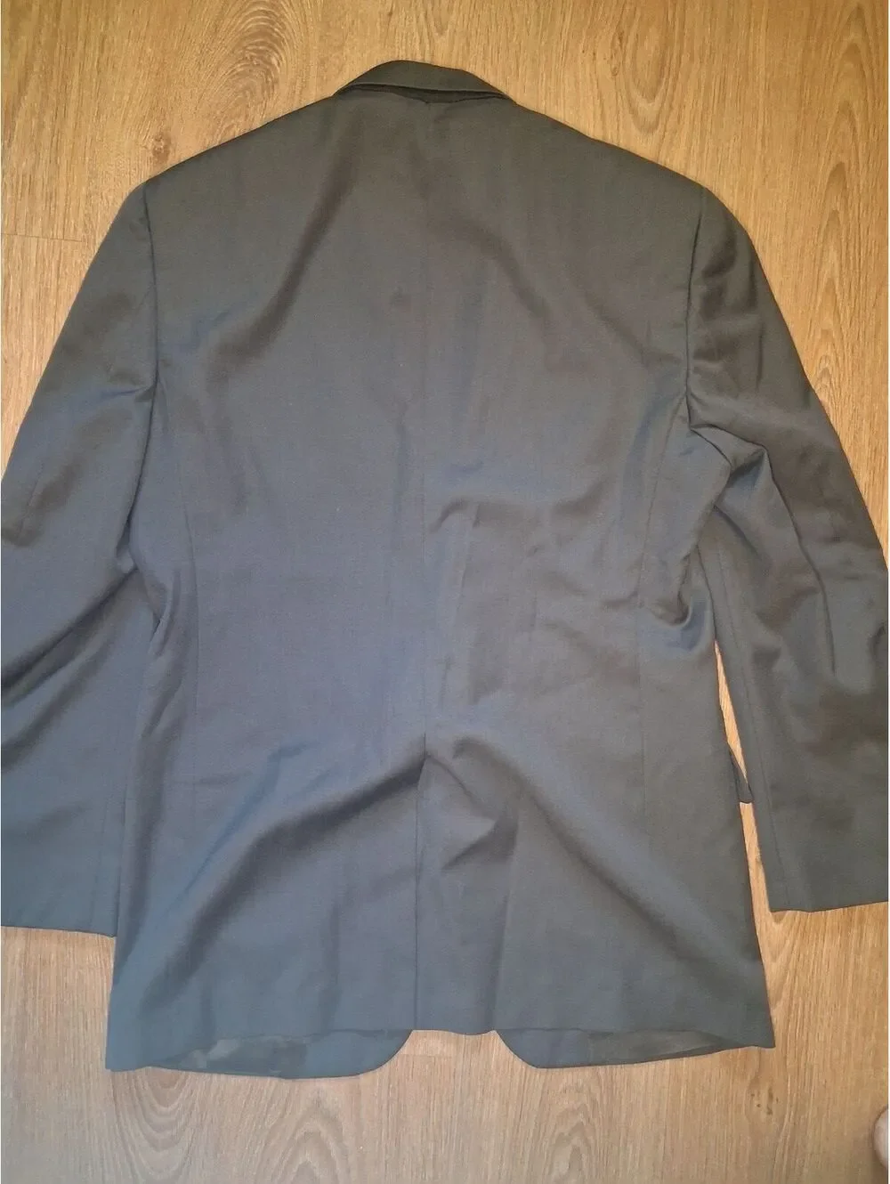 Jos Bank 2 Piece Suit Mens 42L 32x32 Olive Green 100% Wool